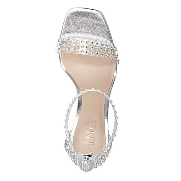 I.N.C. International Concepts MAKENNA Two-Piece Heel Clear Ankle Strap Sandals - Picture 4 of 6